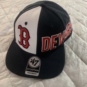 Boston Red Sox BOS MLB Players 47 Fitted Cap Authentic Hat Navy Blk Red White😀